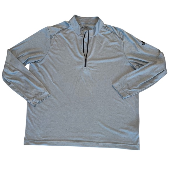 Adidas Gray Pullover Quarter Zip Sweatshirt XL - Picture 1 of 3